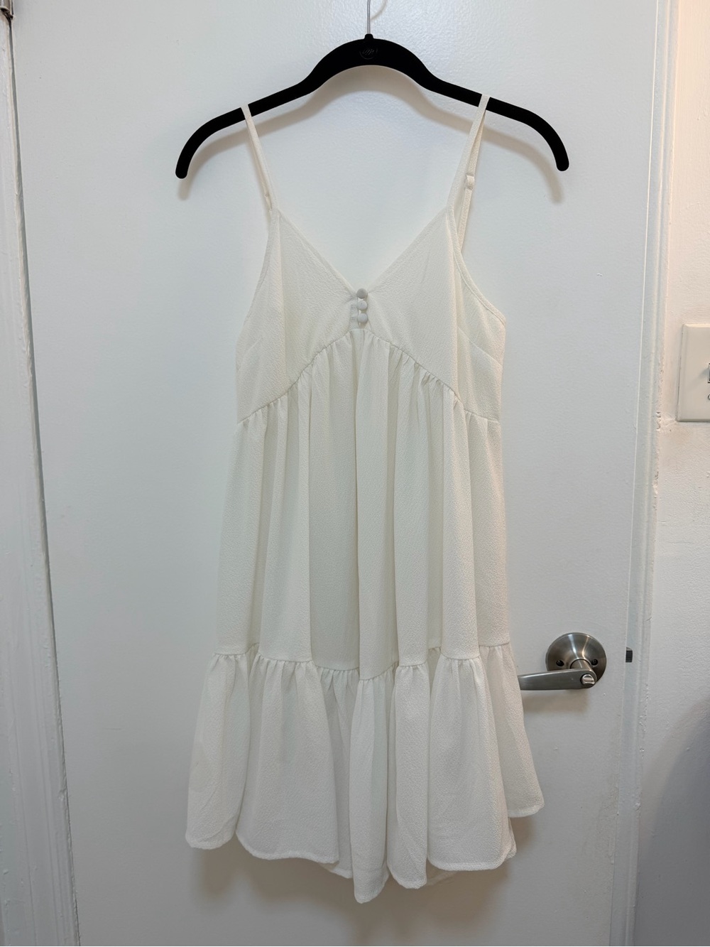 Urban Outfitters White Ruffle Dress